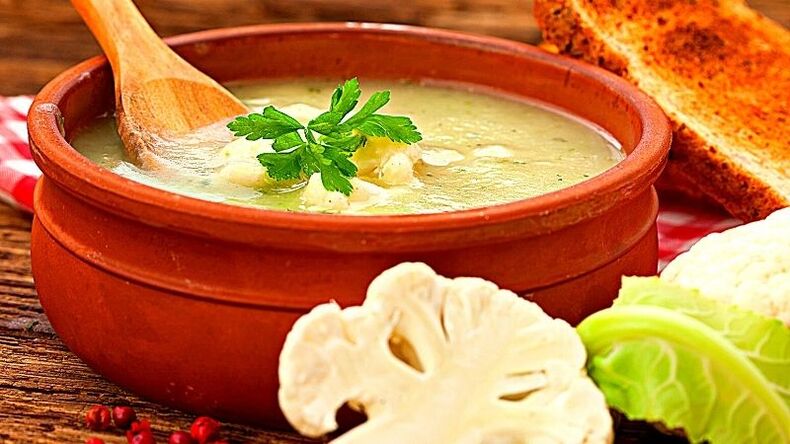 крем супа от карфиол на кето диета