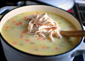 Супа-пюре със зеленчуци и пиле за пациенти след холецистектомия